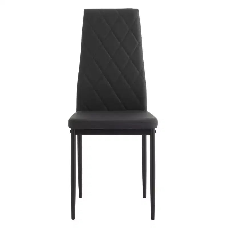 MAYEERTY Set da Pranzo 5 Pezzi, Tavolo Alto Quadrato in Legno con 4 Sedie Imbottite, per Cucina di Piccole Dimensioni, Noce