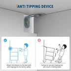 Comò Cassettiera Bianca - Comò Moderno in Legno con Gambe e Maniglie Dorate per Camera da Letto/Soggiorno