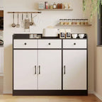42.5 in Sideboard Buffet Cabinet with Adjustable Shelves, Wooden Kitchen Storage Cabinet for Living Room, Entryway, Dining Room