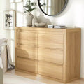 6 Dresser for Bedroom,Wide Drawer Dresser with Storage Freestanding, Wooden Closet Storage Chest for Living Room, Bedroom, Entryway
