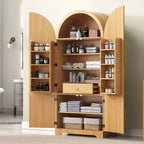 Dispensa da cucina autoportante ad arco alta 72 pollici con ripiani regolabili e cassetto nascosto per cucina, sala da pranzo o soggiorno-Panipeachy