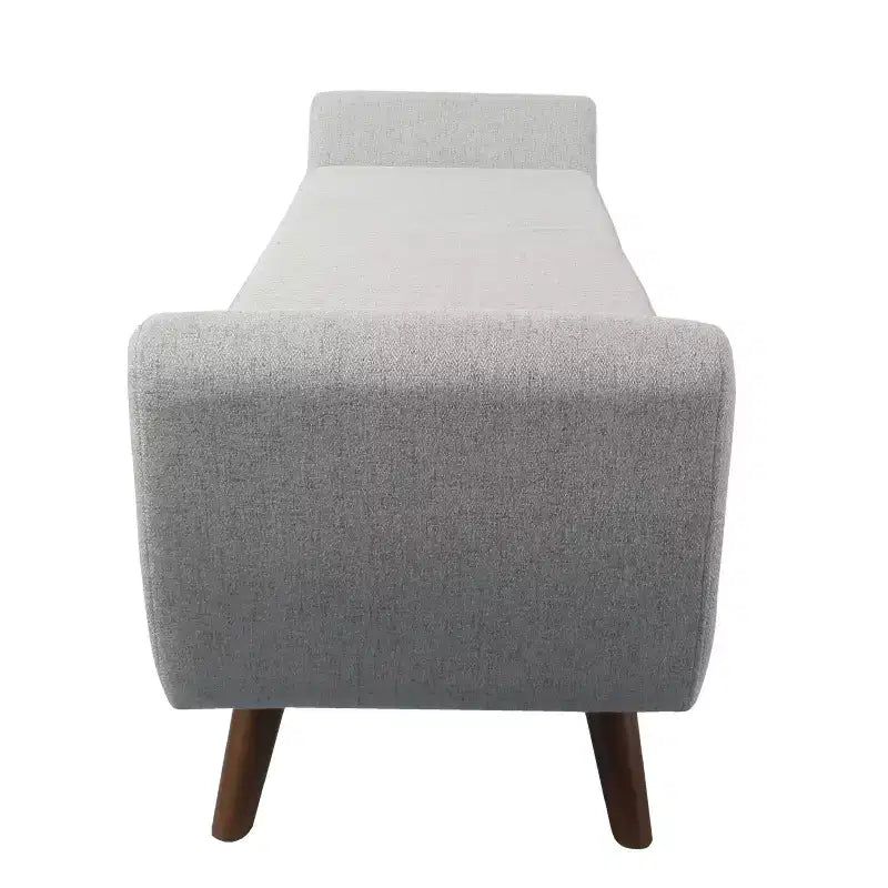 Panca Contenitore TUYOHW 60 Ottoman, Panca in Tessuto Intrecciato con Braccioli, Vano Contenitore con Coperchio Sollevabile, Pouf Contenitore per Soggiorno, Camera da Letto, Ingresso