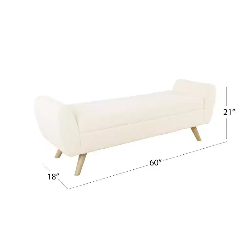 Panca Contenitore TUYOHW 60 Ottoman, Panca in Tessuto Intrecciato con Braccioli, Vano Contenitore con Coperchio Sollevabile, Pouf Contenitore per Soggiorno, Camera da Letto, Ingresso