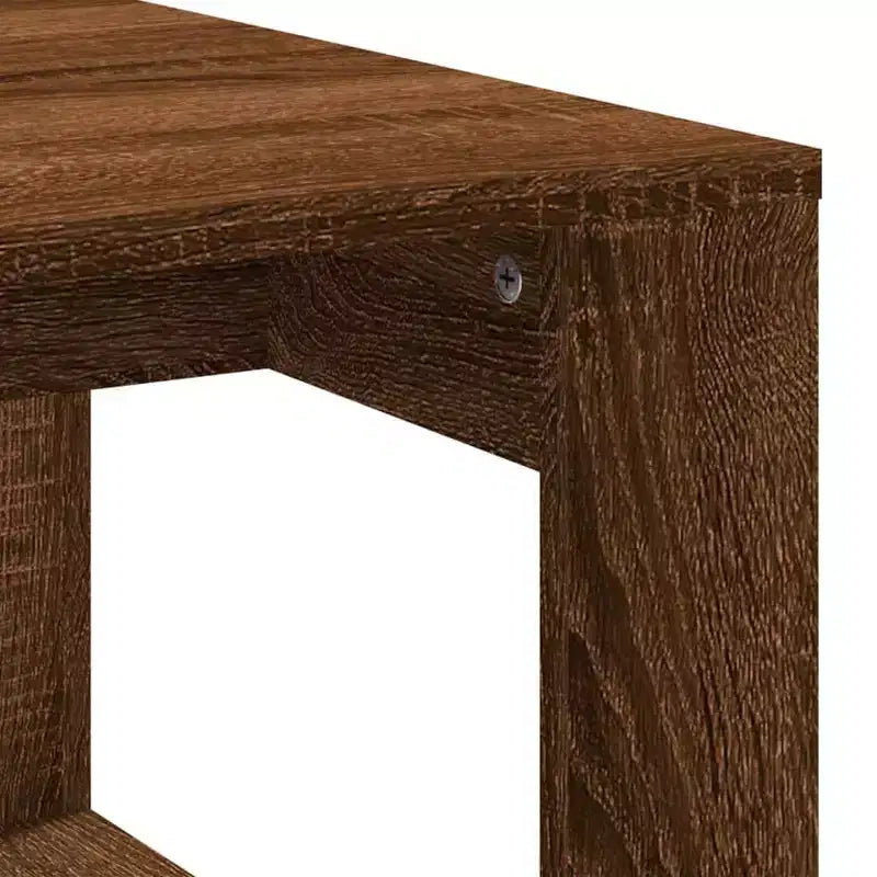 vidaXL Tavolino da caffè bianco in legno multistrato Tavolino da caffè moderno medio