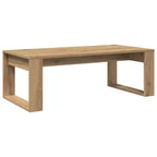 vidaXL Tavolino da caffè bianco in legno multistrato Tavolino da caffè moderno medio