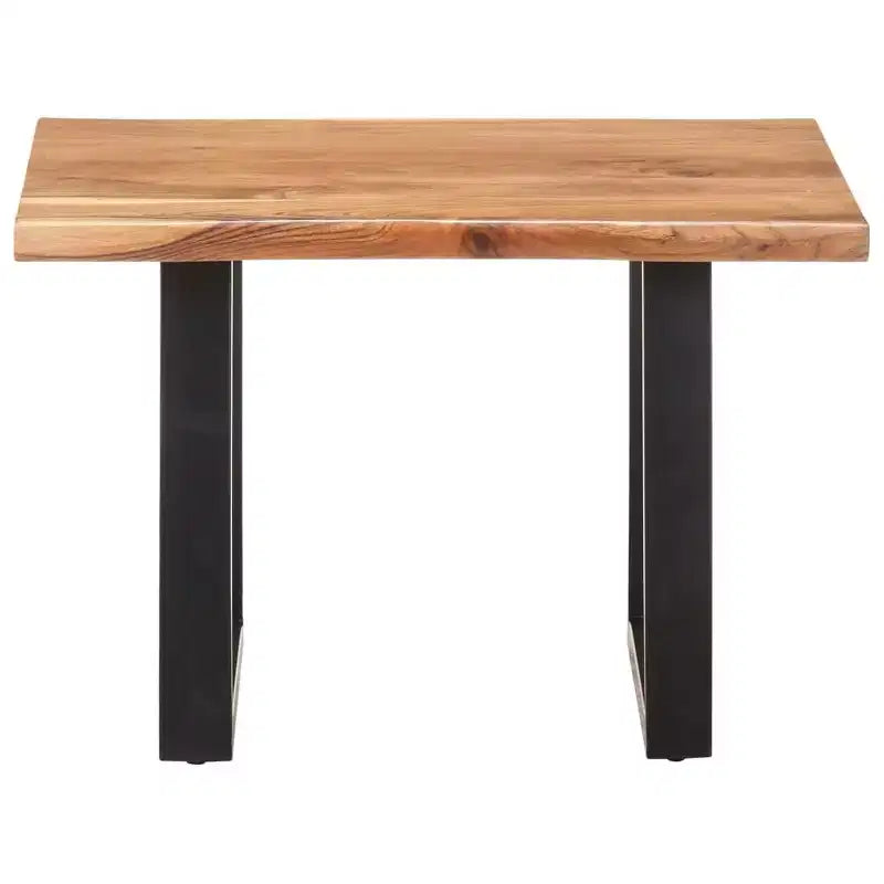 vidaXL Tavolino da Caffè con Bordi Vivi Mobili Soggiorno Legno Massello di Acacia