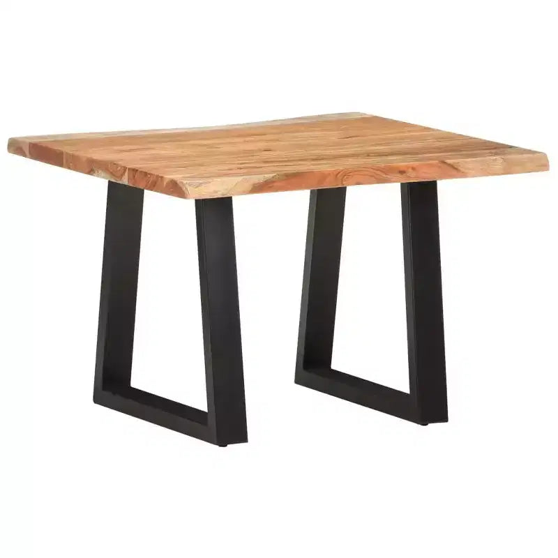 vidaXL Tavolino da Caffè con Bordi Vivi Mobili Soggiorno Legno Massello di Acacia