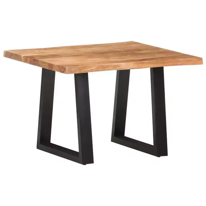 vidaXL Tavolino da Caffè con Bordi Vivi Mobili Soggiorno Legno Massello di Acacia