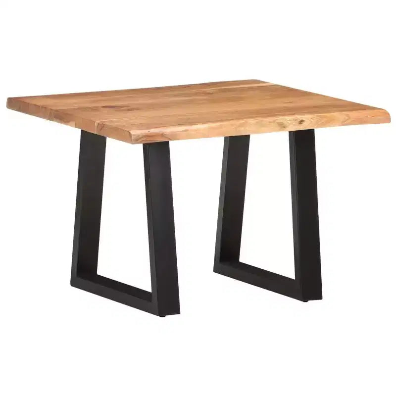 vidaXL Tavolino da Caffè con Bordi Vivi Mobili Soggiorno Legno Massello di Acacia