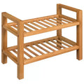 vidaXL Shoe Rack Shoe Storage Organizer Shoe Shelf for Closet Solid Oak Wood