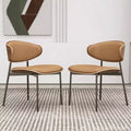 Luck Live Farmhouse Dining Chairs with Metal Frame, Soft Upholstered Seat & Back (Set Of 2)