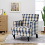 MAYEERTY Harrison Tufted Club Chair, Tufted Backrest Soft Upholstery, Living Room Bedroom Leisure