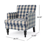 MAYEERTY Harrison Poltrona Club con Bottoni, Schienale Imbottito Morbido Rivestimento, Soggiorno Camera da Letto Tempo Libero