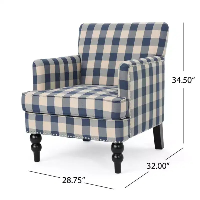 MAYEERTY Harrison Poltrona Club con Bottoni, Schienale Imbottito Morbido Rivestimento, Soggiorno Camera da Letto Tempo Libero