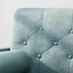 MAYEERTY Poltrona Club, Rivestimento in Peluche, Struttura Robusta, Seduta Relax, Soggiorno