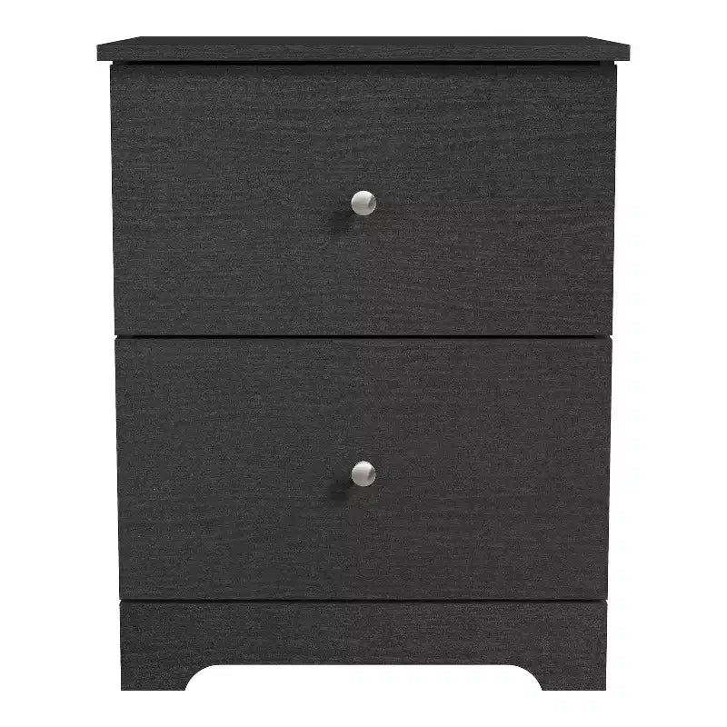 Comodini Moderni Galano, Set da 2, con 2 Cassetti e Maniglie Metalliche, 47,5 L x 39,9 P x 60,2 A cm