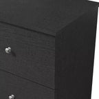 Comodini Moderni Galano, Set da 2, con 2 Cassetti e Maniglie Metalliche, 47,5 L x 39,9 P x 60,2 A cm