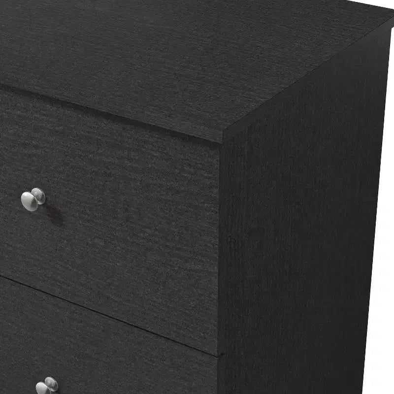 Comodini Moderni Galano, Set da 2, con 2 Cassetti e Maniglie Metalliche, 47,5 L x 39,9 P x 60,2 A cm