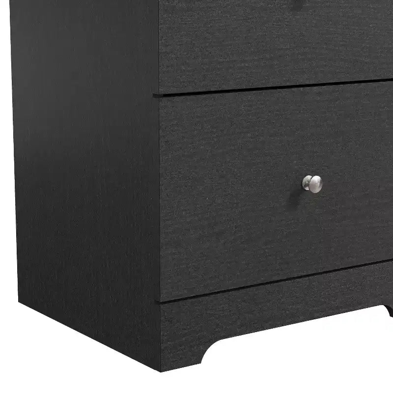 Comodini Moderni Galano, Set da 2, con 2 Cassetti e Maniglie Metalliche, 47,5 L x 39,9 P x 60,2 A cm