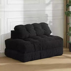 Divano Letto Pieghevole, Futon Singolo Convertibile con Schienale e Cuscino, Poltrona Letto Portatile Pieghevole per Soggiorno e Camera da Letto