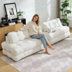 Divano Letto Pieghevole, Futon Singolo Convertibile con Schienale e Cuscino, Poltrona Letto Portatile Pieghevole per Soggiorno e Camera da Letto