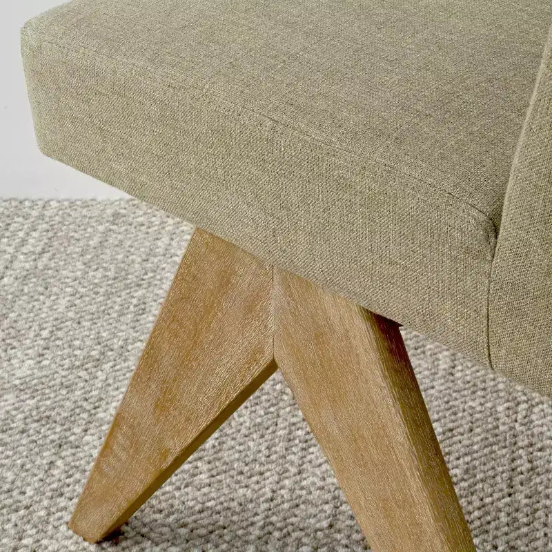Set di 8 Sedie da Pranzo Imbottite Moderne, Sedie Laterali Accento Senza Braccioli in Lino con Gambe in Legno per Cucina, Sala da Pranzo o Soggiorno - Panipeachy