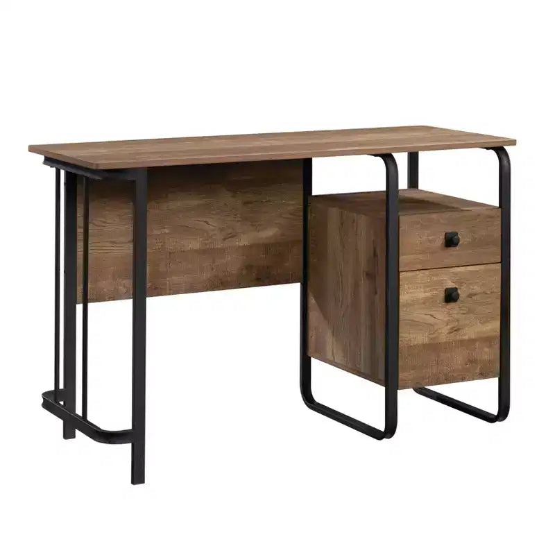 GDFStudio Scrivania Industriale in Legno con Struttura in Metallo Arden