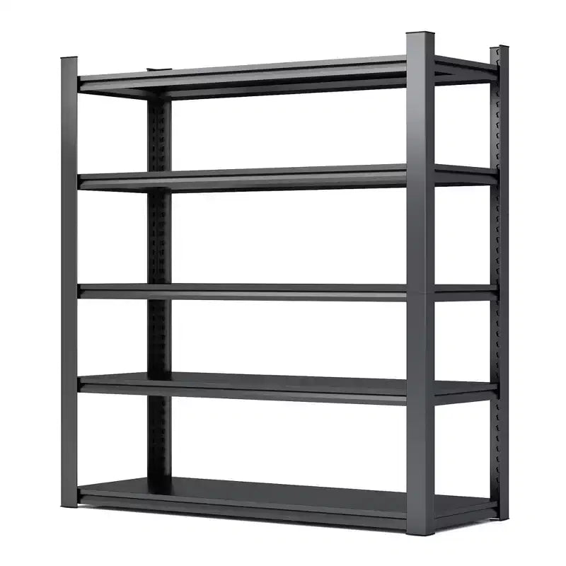 VIYET 72H 5-Tier Heavy-Duty Metal Storage Shelves - 2000LBS Total, 47.2W23.6D Extra-Spacious Adjustable, for Garage/Kitchen/Gym/Warehouse