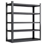 VIYET 72H Scaffali in metallo per carichi pesanti a 5 ripiani - 2000 libbre totali, 47.2L23.6P extra-spaziosi regolabili, per garage/cucina/palestra/magazzino