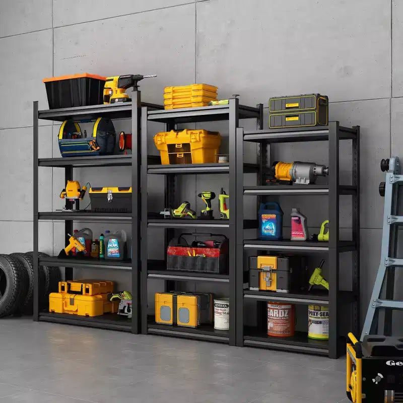 VIYET 72H Scaffali in metallo per carichi pesanti a 5 ripiani - 2000 libbre totali, 47.2L23.6P extra-spaziosi regolabili, per garage/cucina/palestra/magazzino