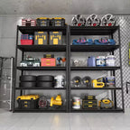 VIYET 72H Scaffali in metallo per carichi pesanti a 5 ripiani - 2000 libbre totali, 47.2L23.6P extra-spaziosi regolabili, per garage/cucina/palestra/magazzino