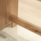 GDFStudio Merlene Scrivania a L da ufficio in legno in stile rustico con cassetti