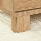GDFStudio Merlene Scrivania a L da ufficio in legno in stile rustico con cassetti