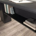 Scrivania angolare a L GDFStudio Mathena con schedario e ripiano aperto