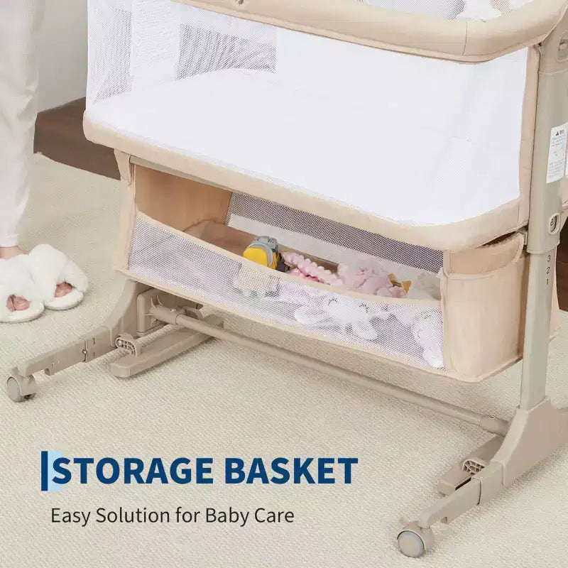 Biancheria da letto per culla mobile per neonati, letto grande unito, co-sleeping per mamma e bambino, cura notturna, anticaduta, multifunzionale