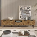 78 Inch TV Stand for 85/75/65 Inches TV TV Consoles for Living Room Entertainment Center Wood TV Media with Storage