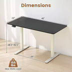 Scrivania elettrica Costway 48 x 24 con display a LED e 2 impostazioni di altezza memorizzabili per la casa