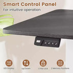 Scrivania elettrica Costway 48 x 24 con display a LED e 2 impostazioni di altezza memorizzabili per la casa