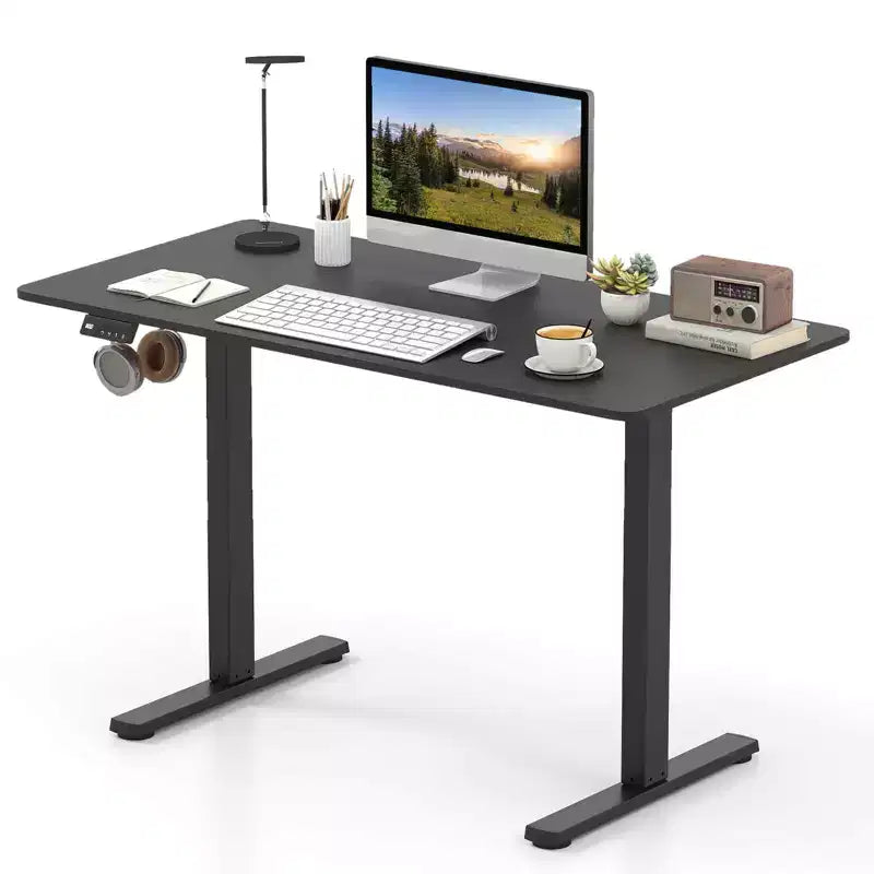 Scrivania elettrica Costway 48 x 24 con display a LED e 2 impostazioni di altezza memorizzabili per la casa