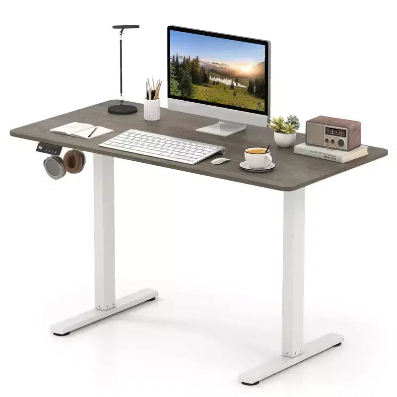 Scrivania elettrica Costway 48 x 24 con display a LED e 2 impostazioni di altezza memorizzabili per la casa