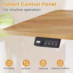 Scrivania elettrica Costway 48 x 24 con display a LED e 2 impostazioni di altezza memorizzabili per la casa