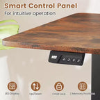 Scrivania elettrica Costway 48 x 24 con display a LED e 2 impostazioni di altezza memorizzabili per la casa