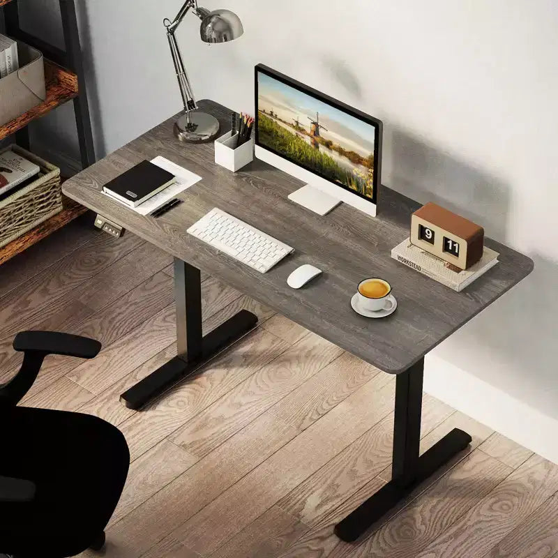 Scrivania elettrica Costway 48 x 24 con display a LED e 2 impostazioni di altezza memorizzabili per la casa