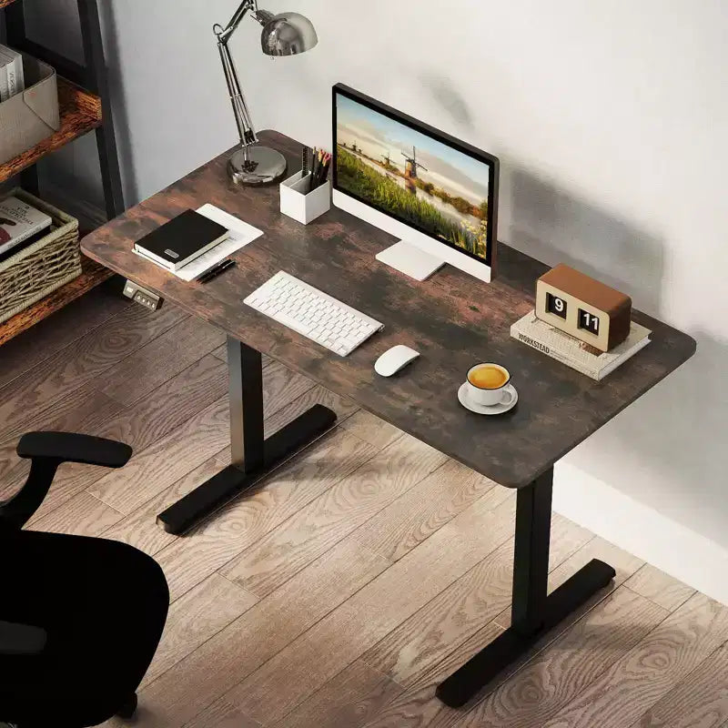 Scrivania elettrica Costway 48 x 24 con display a LED e 2 impostazioni di altezza memorizzabili per la casa