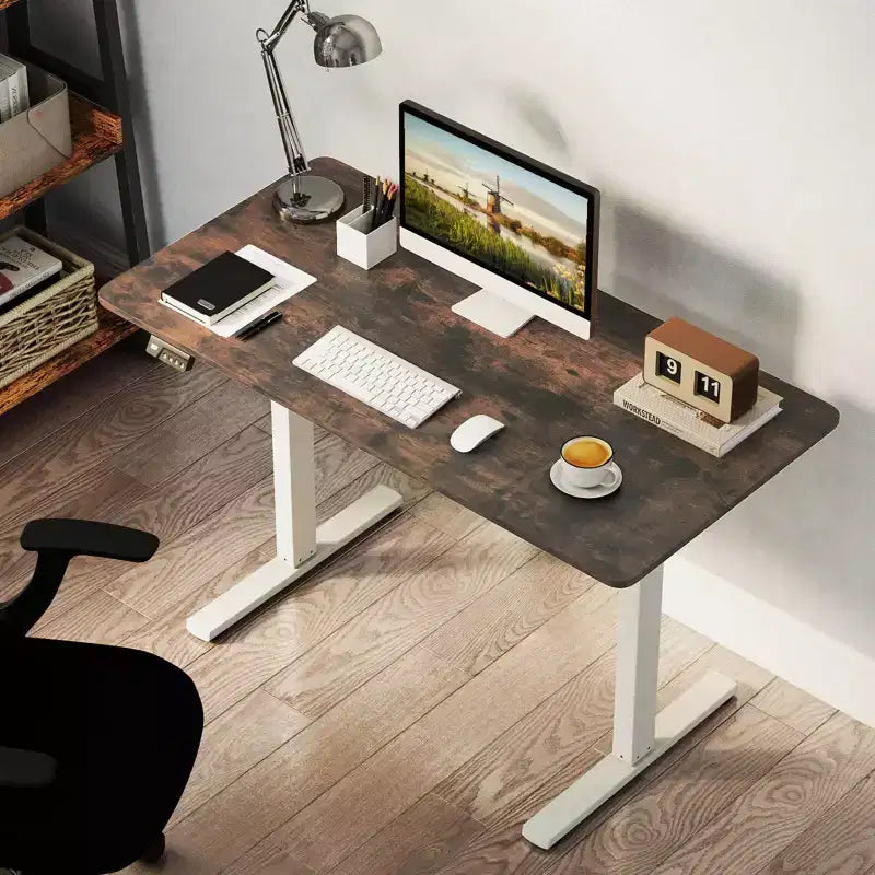 Scrivania elettrica Costway 48 x 24 con display a LED e 2 impostazioni di altezza memorizzabili per la casa