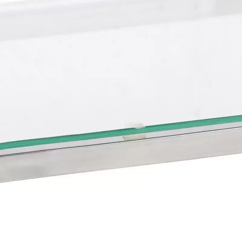 vidaXL Tavolo Consolle in Acciaio Inox e Vetro Temperato Arredo Soggiorno - Argento Vetro