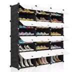 Scarpiera, Organizer Portatile a 7 Ripiani per Scarpe, Scaffale Multifunzione Fai da Te per Tacchi/Stivali/Pantofole (403030)