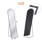 TUYOHW Specchio a Figura Intera con Cornice in Lega di Alluminio, Vetro Nano Aggiornato, Infrangibile e Antiruggine, Specchio da Parete per Soggiorno, Ingresso