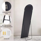 TUYOHW Specchio a Figura Intera con Cornice in Lega di Alluminio, Vetro Nano Aggiornato, Infrangibile e Antiruggine, Specchio da Parete per Soggiorno, Ingresso