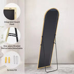 TUYOHW Specchio a Figura Intera con Cornice in Lega di Alluminio, Vetro Nano Aggiornato, Infrangibile e Antiruggine, Specchio da Parete per Soggiorno, Ingresso
